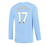 Manchester City Kevin De Bruyne #17 Hjemmebanetrøje 2023-24 Langærmet